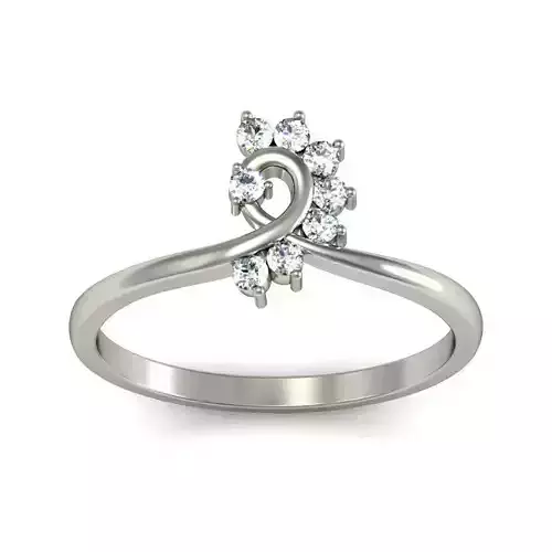 Women ring stl render detail