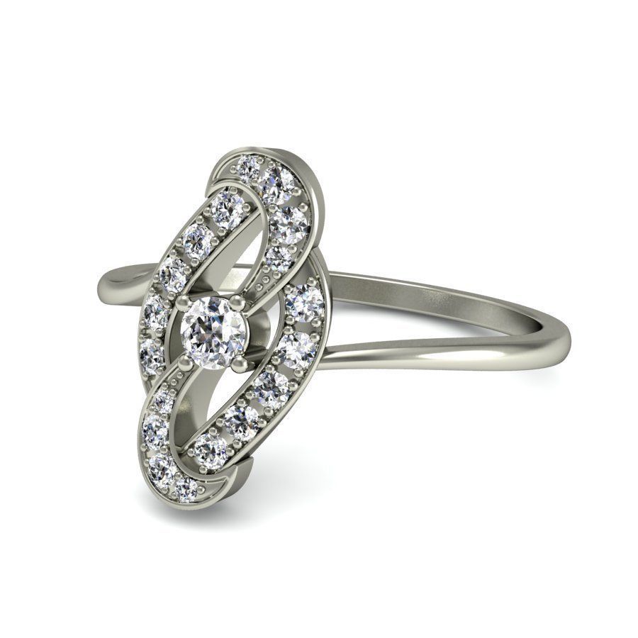 Women ring stl render detail 3D print model_2