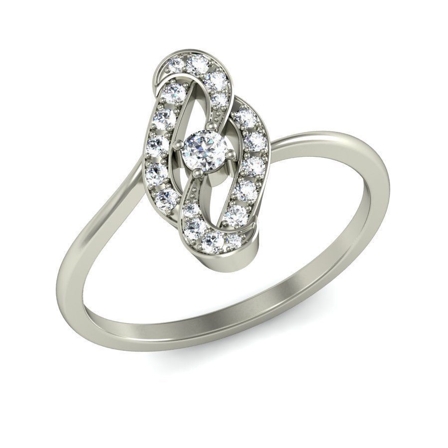 Women ring stl render detail 3D print model_4