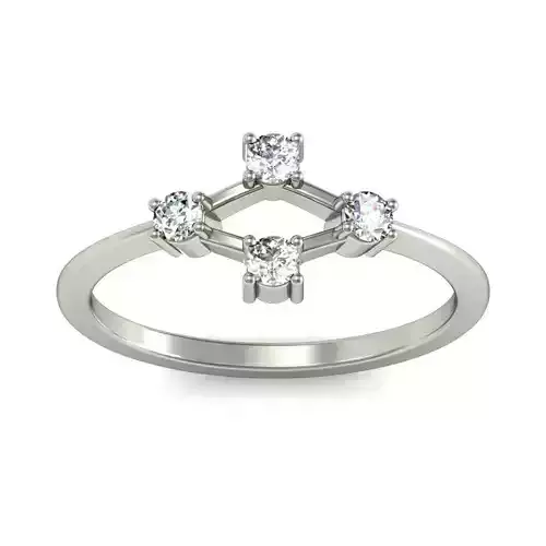 Women ring stl render detail