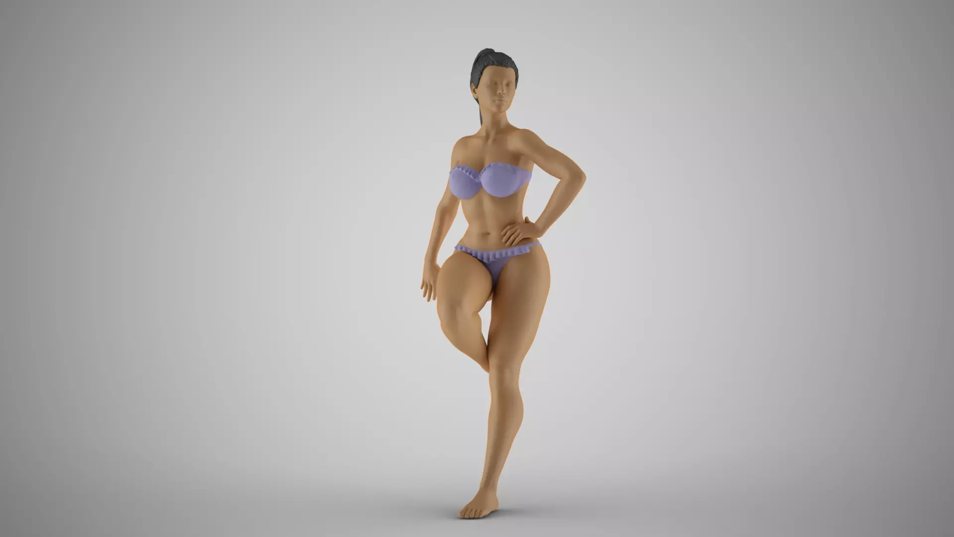 Leaning Against Wall 3 3D print model