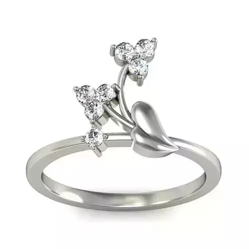 Women ring stl render detail