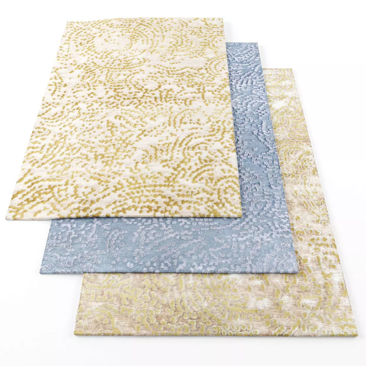 Rugs-943 three rugs Low-poly 3D model_0
