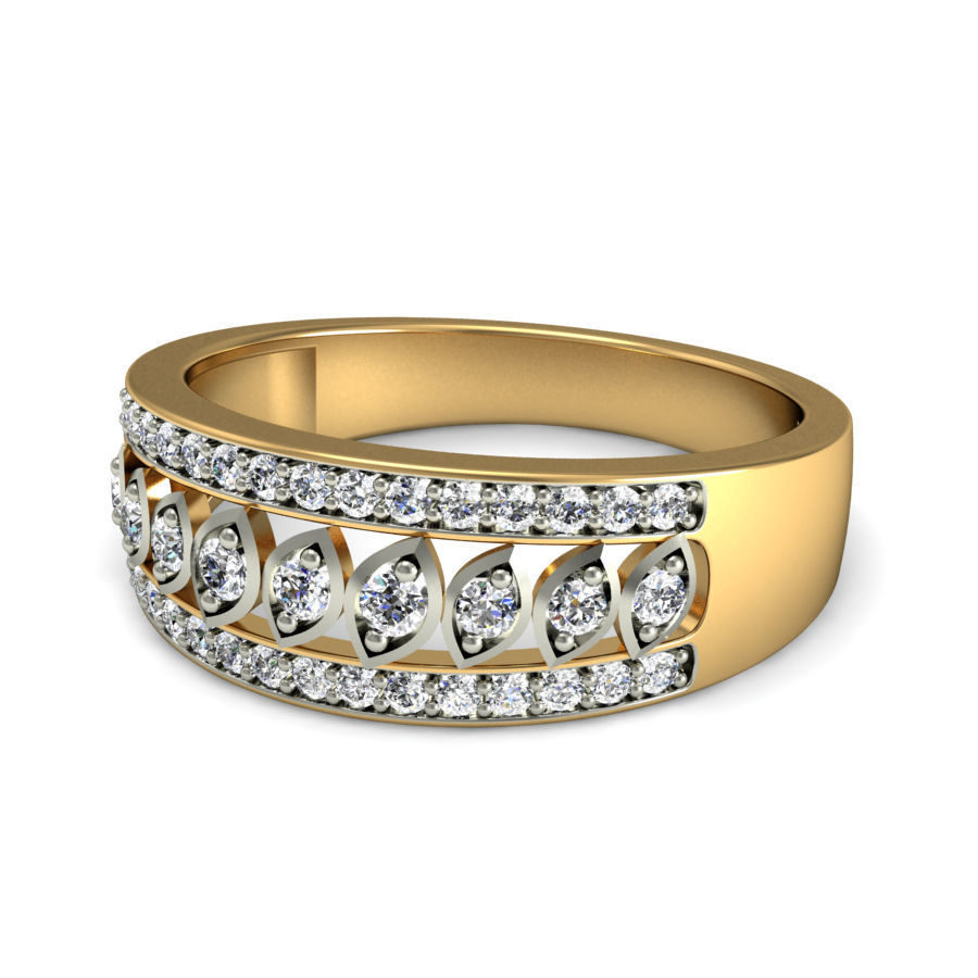 Women ring stl render detail 3D print model_6