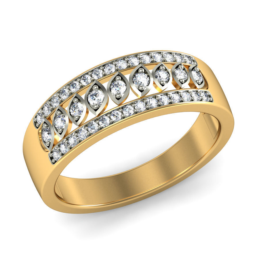 Women ring stl render detail 3D print model_8