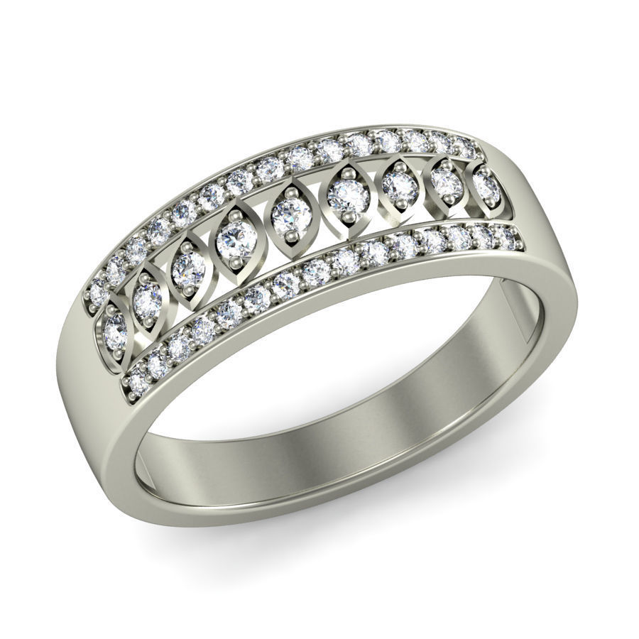Women ring stl render detail 3D print model_4