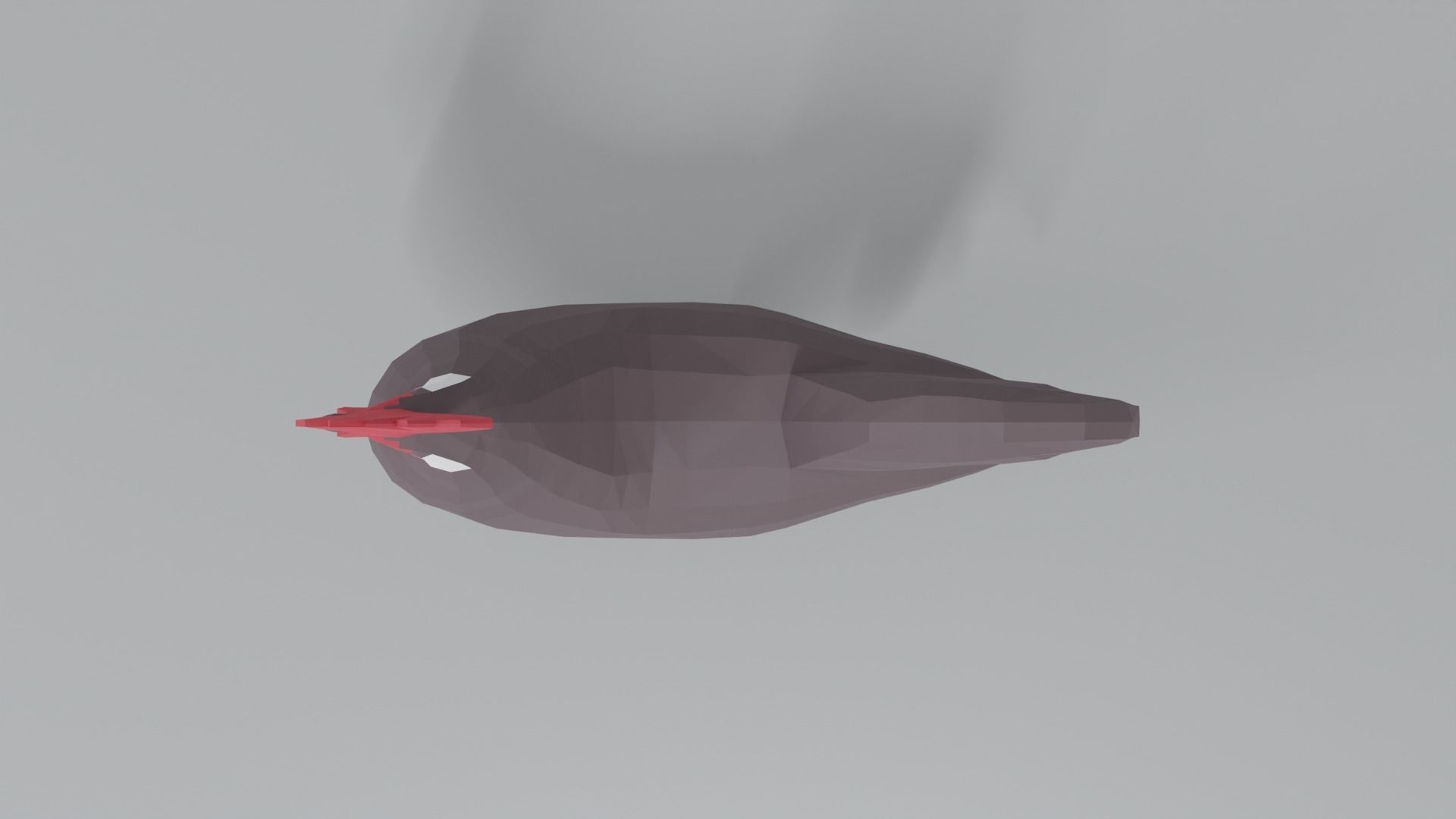 Low Poly Cartoon Rooster Low-poly 3D model_8