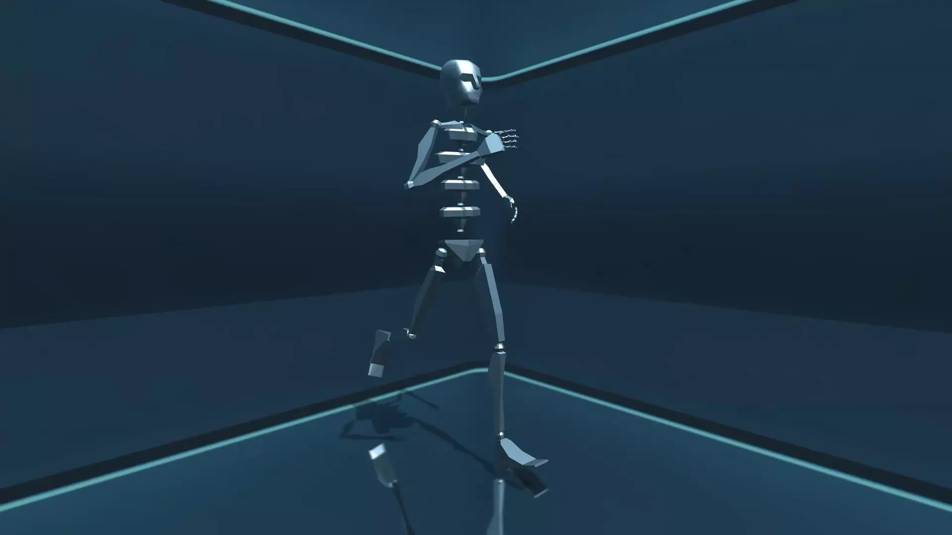 Jogging Start Loop Stop 3D model_0