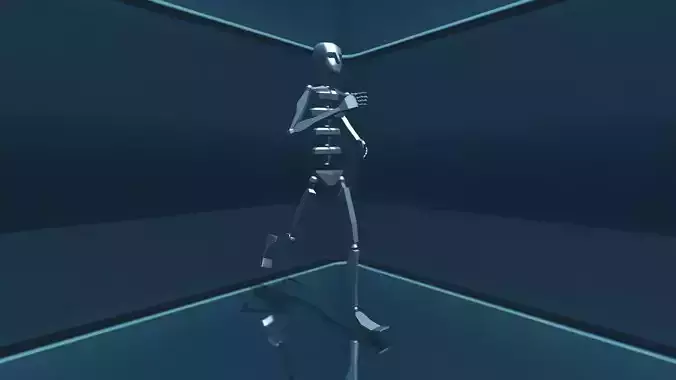 Jogging Start Loop Stop 3D model