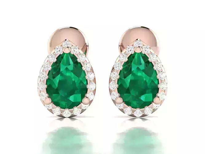 Women earrings 3dm render detail 3D print model