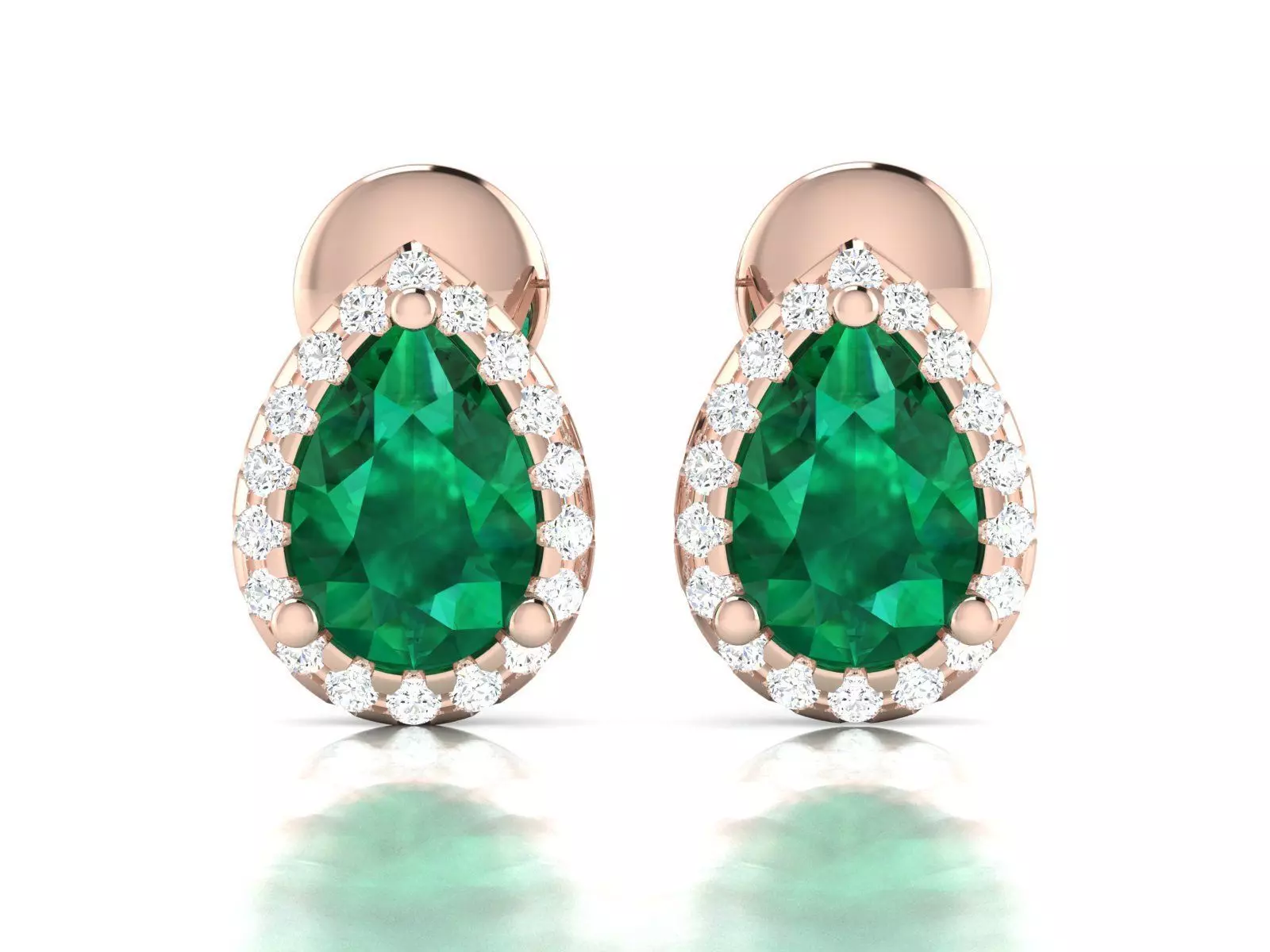 Women earrings 3dm render detail 3D print model_0