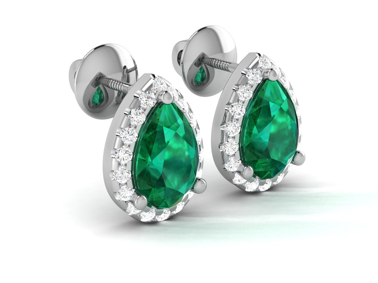 Women earrings 3dm render detail 3D print model_3