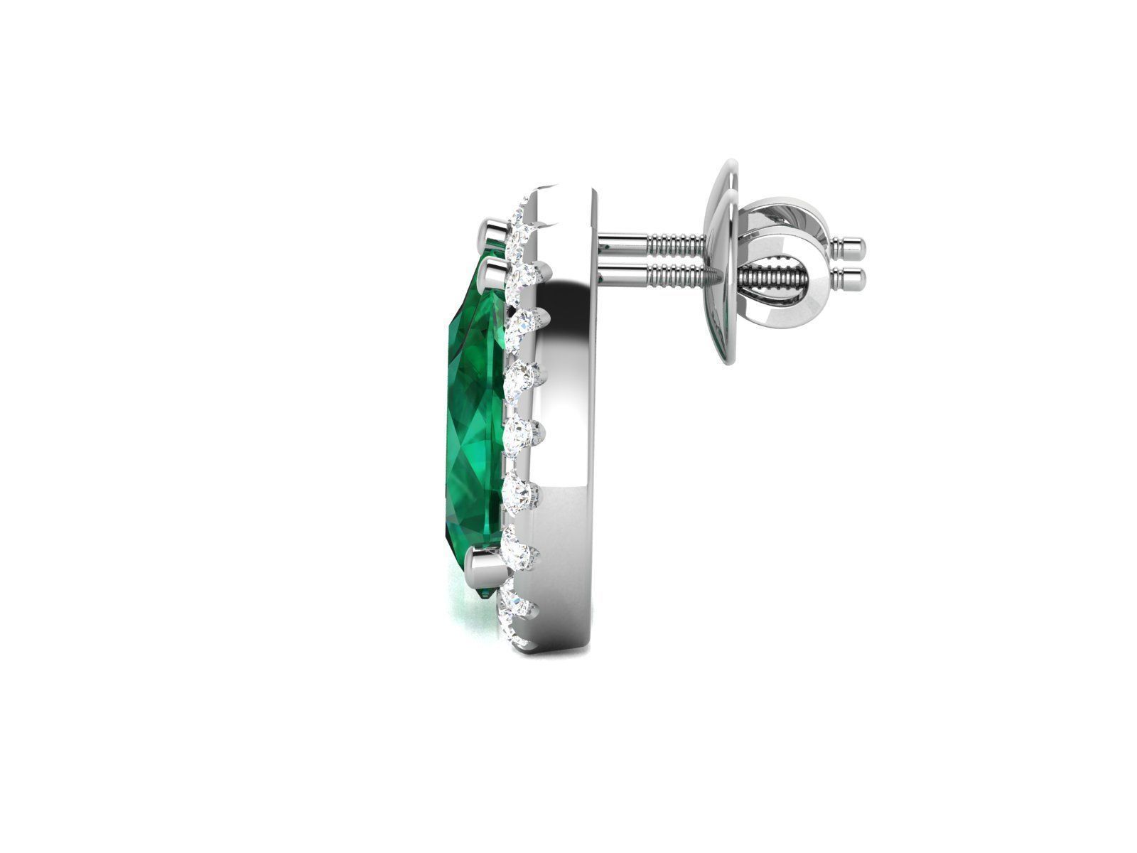 Women earrings 3dm render detail 3D print model_8