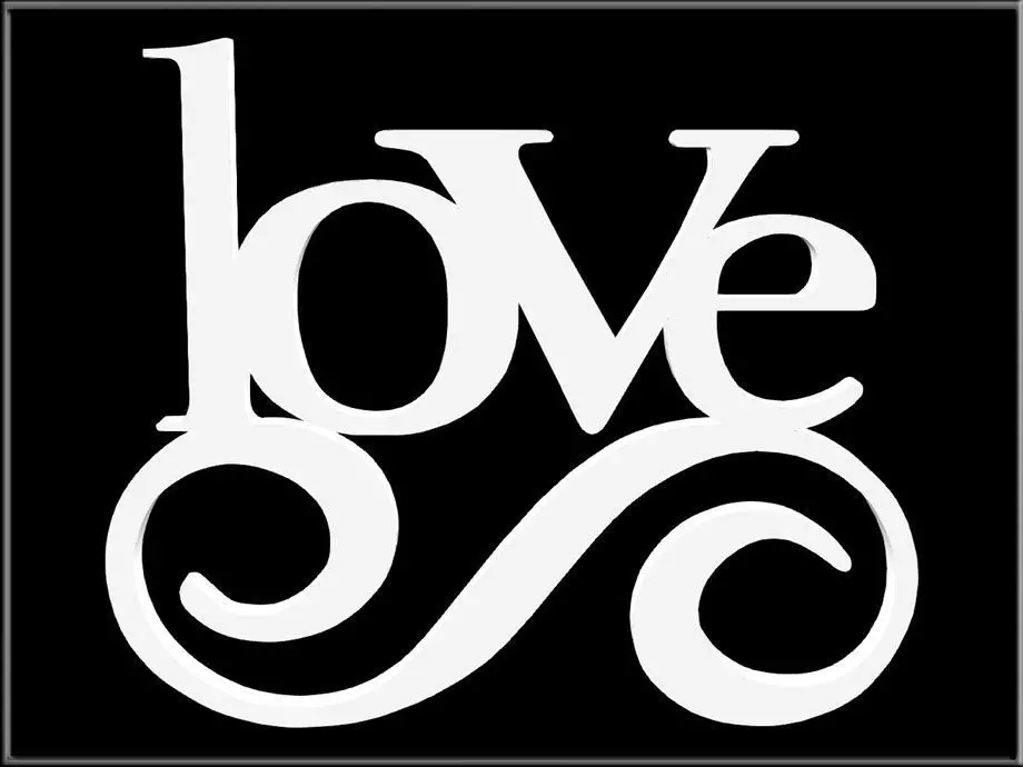 Love swirl Low-poly 3D model_0