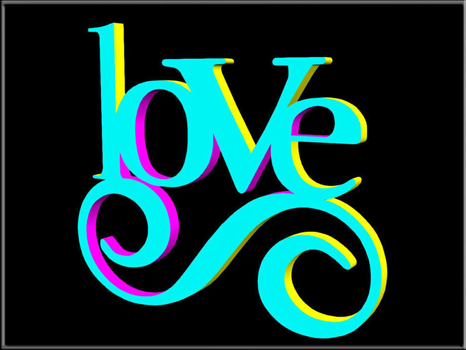 Love swirl Low-poly 3D model_4