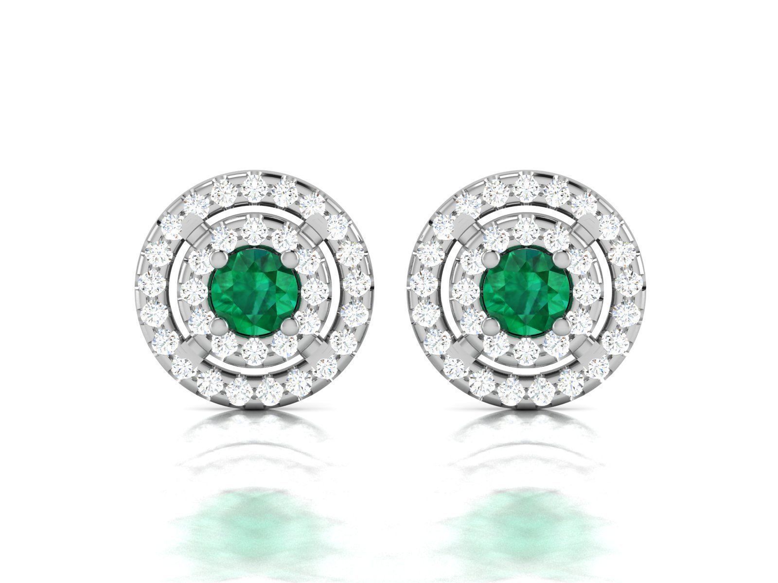 Women earrings 3dm render detail 3D print model_5