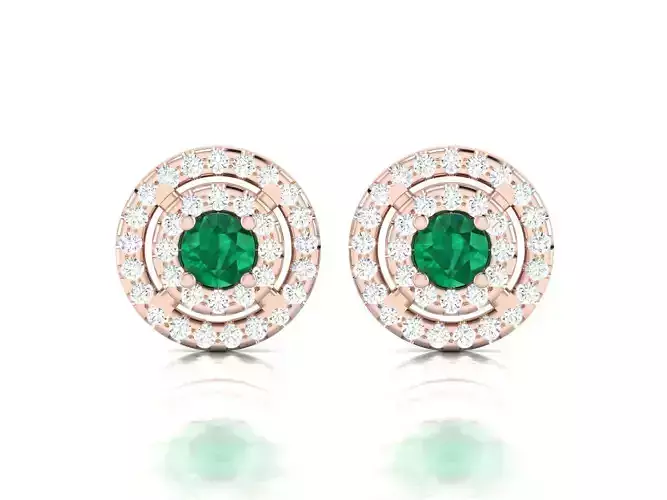 Women earrings 3dm render detail 3D print model