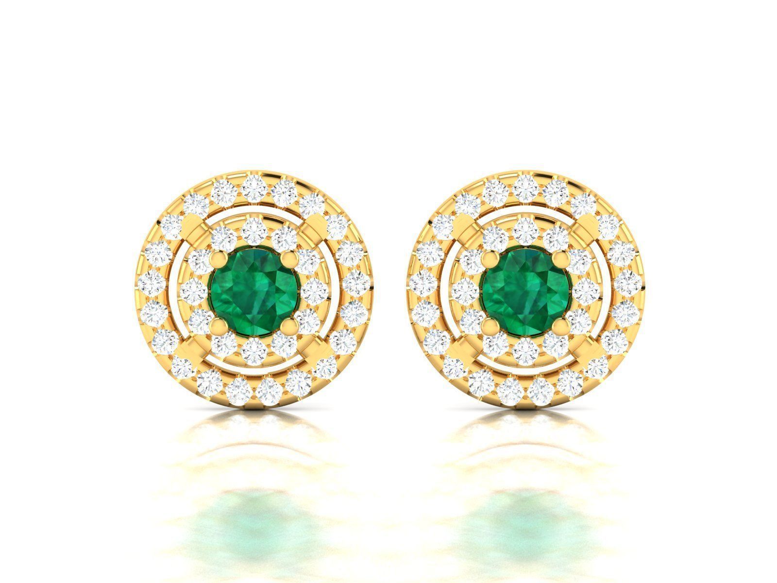 Women earrings 3dm render detail 3D print model_6