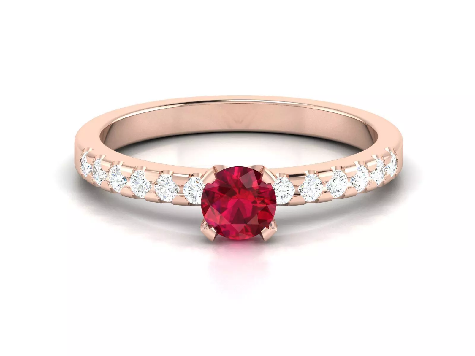 Women solitaire ring 3dm render detail 3D print model_0