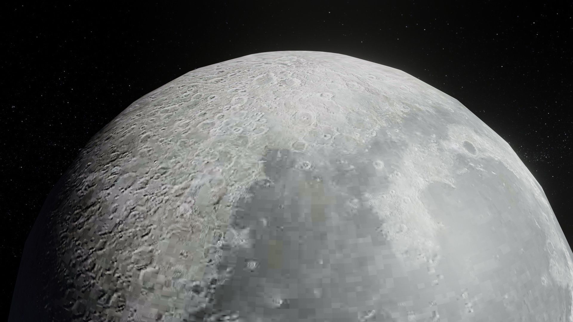 Photorealistic Solar System Moon Included 2k Textures 3D Model Low-poly 3D model_22