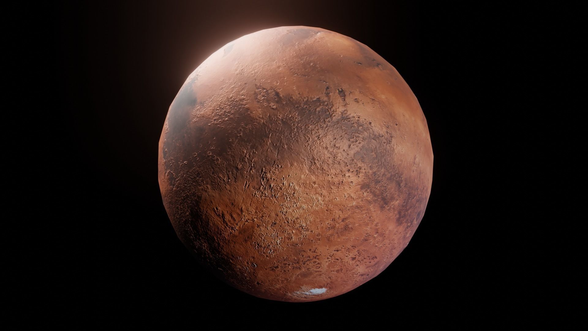 Photorealistic Solar System Moon Included 2k Textures 3D Model Low-poly 3D model_14