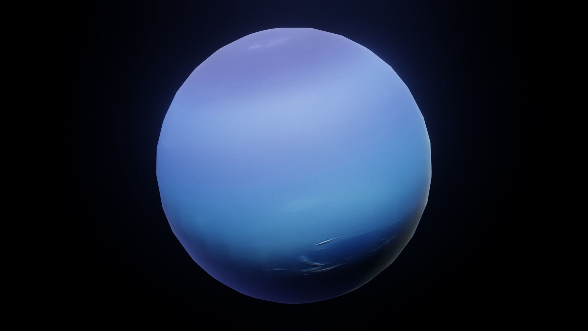 Photorealistic Solar System Moon Included 2k Textures 3D Model Low-poly 3D model_5