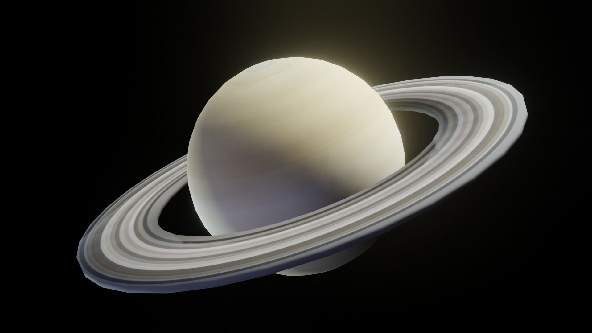 Photorealistic Solar System Moon Included 2k Textures 3D Model Low-poly 3D model_9