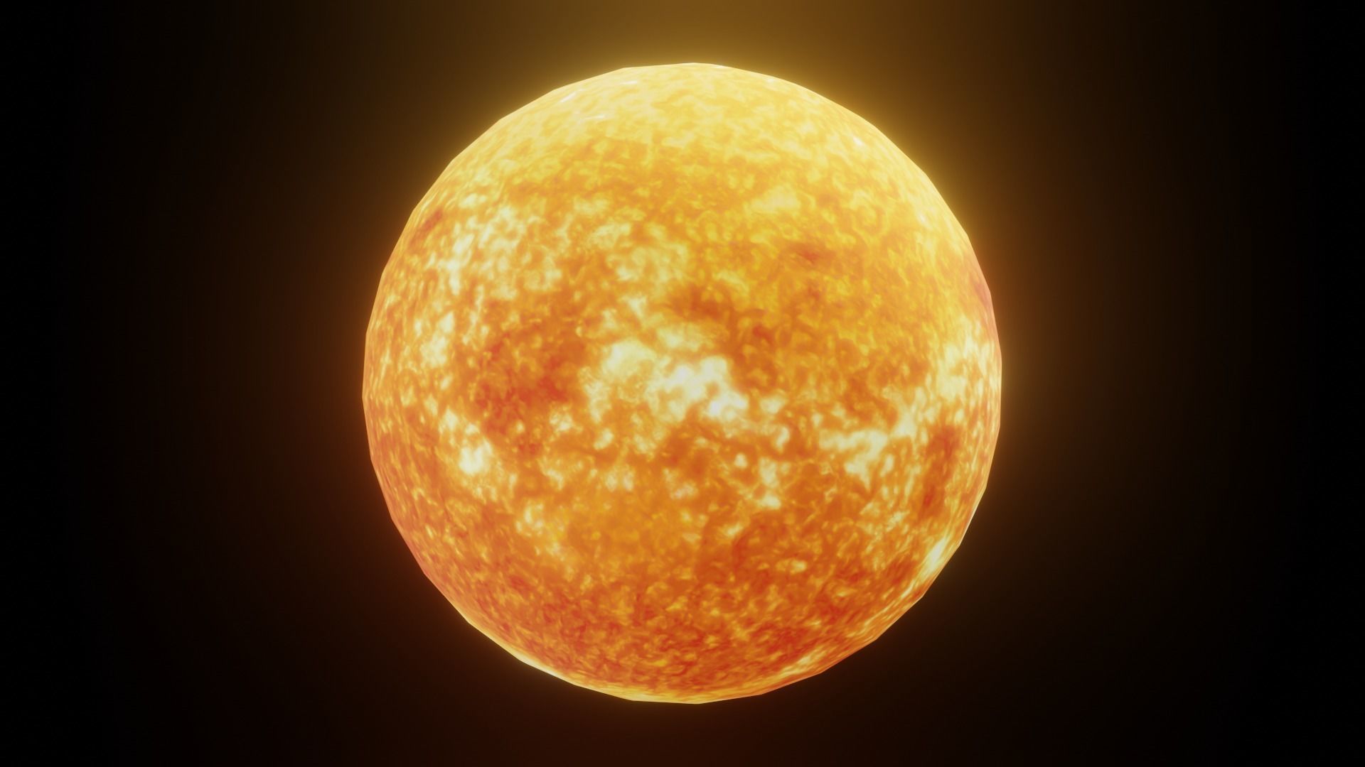 Photorealistic Solar System Moon Included 2k Textures 3D Model Low-poly 3D model_24