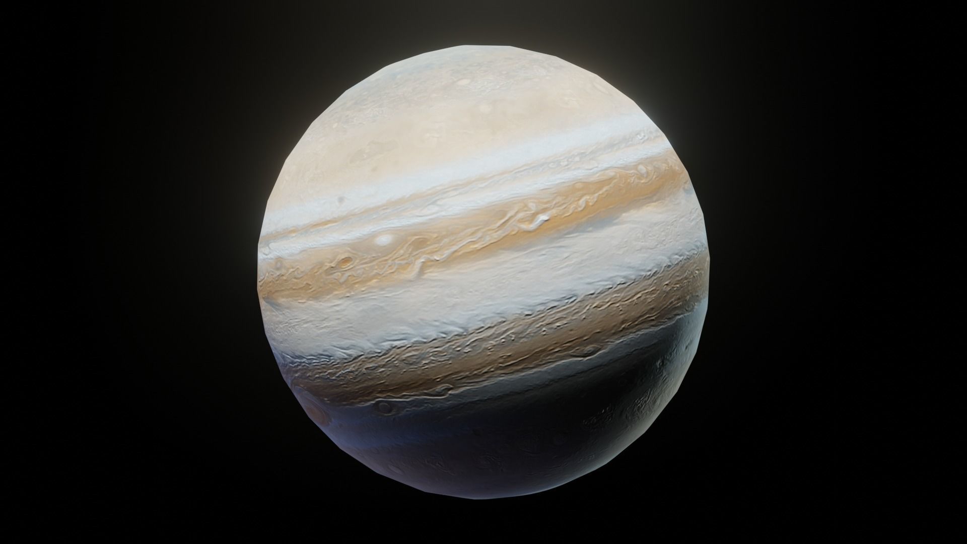 Photorealistic Solar System Moon Included 2k Textures 3D Model Low-poly 3D model_25