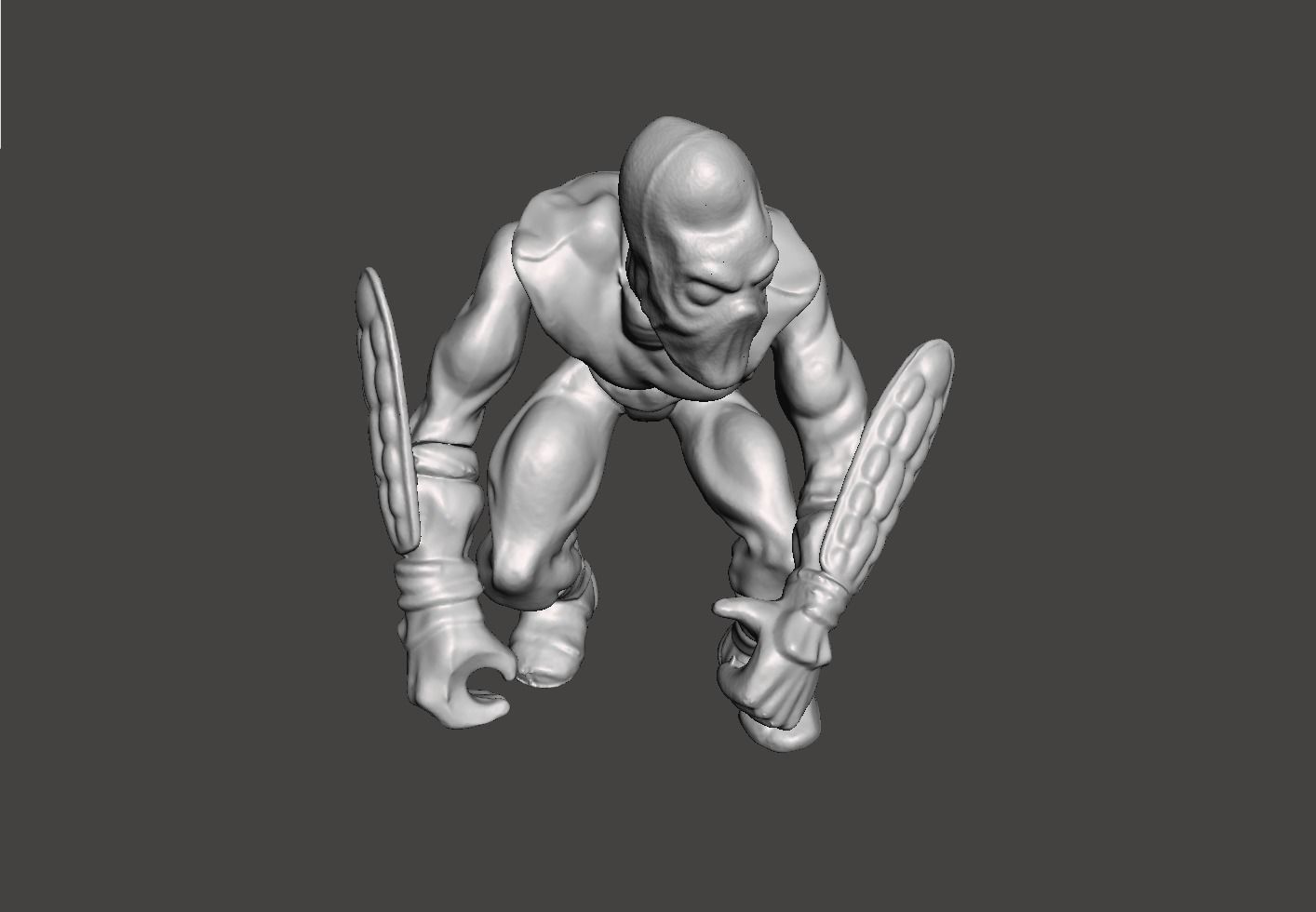 FOOT SOLDIER VINTAGE TEENAGE MUTANT NINJA TURTLES BASIC FIGURE 3D print model_4