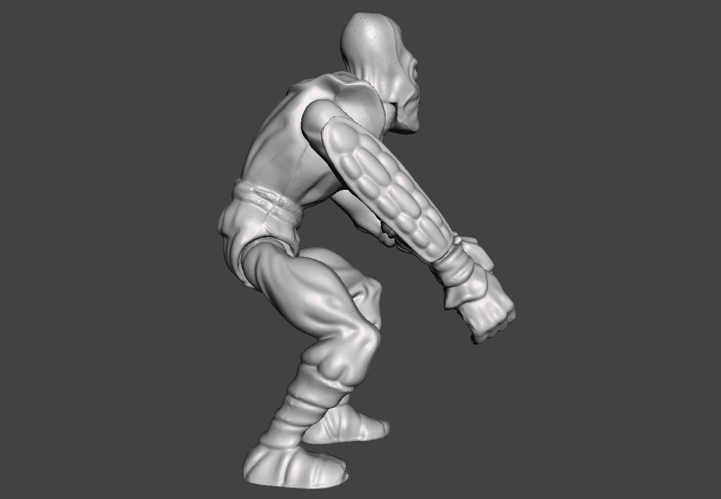 FOOT SOLDIER VINTAGE TEENAGE MUTANT NINJA TURTLES BASIC FIGURE 3D print model_3