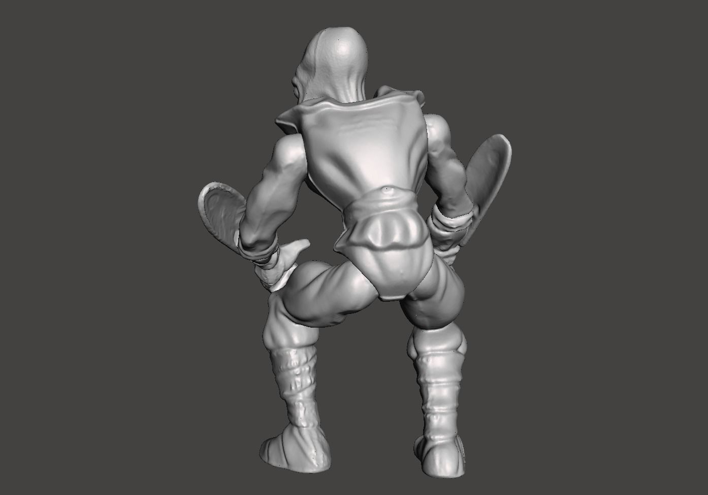 FOOT SOLDIER VINTAGE TEENAGE MUTANT NINJA TURTLES BASIC FIGURE 3D print model_2