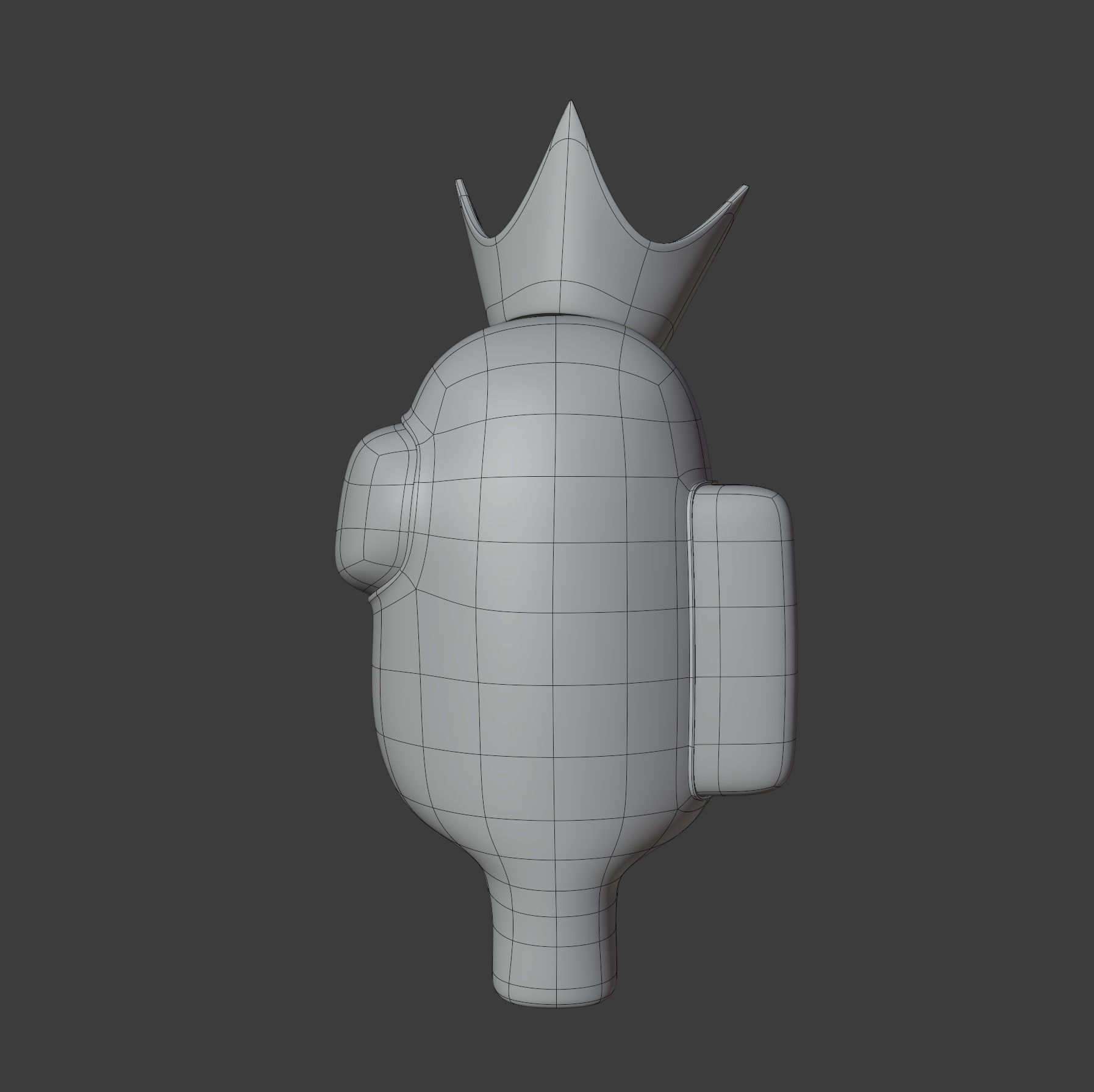 Among Us Crown Character 3D model_11