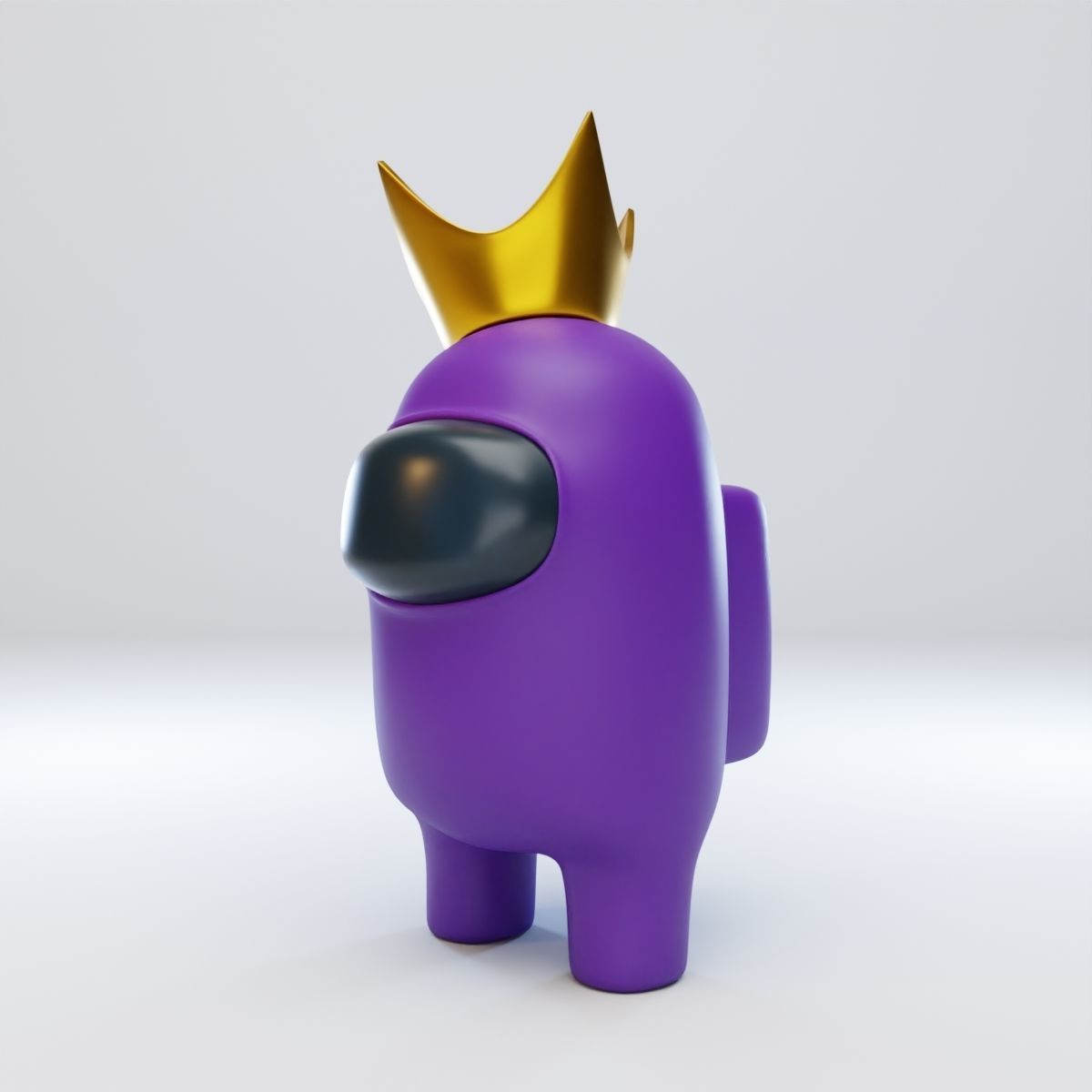 Among Us Crown Character 3D model_2