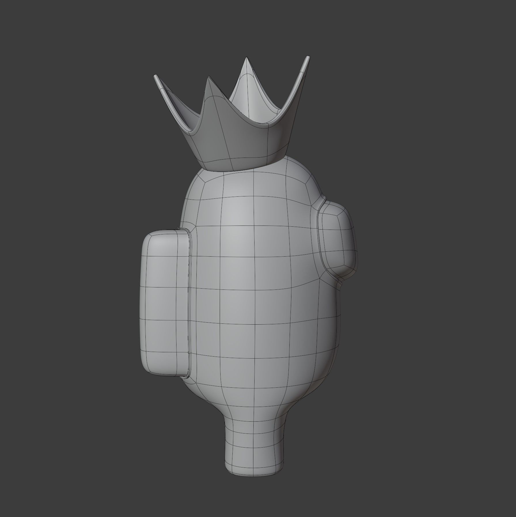 Among Us Crown Character 3D model_15
