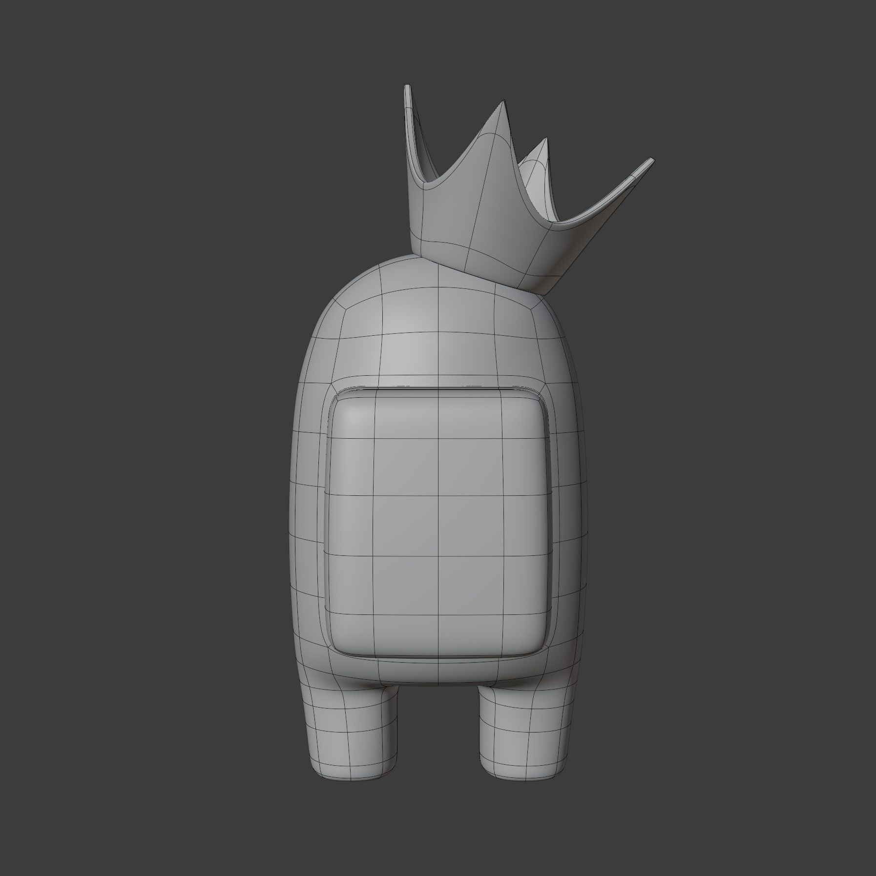Among Us Crown Character 3D model_13