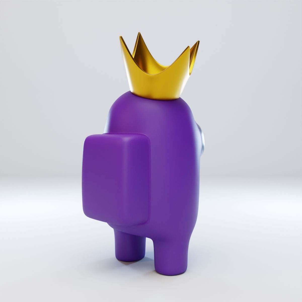 Among Us Crown Character 3D model_6