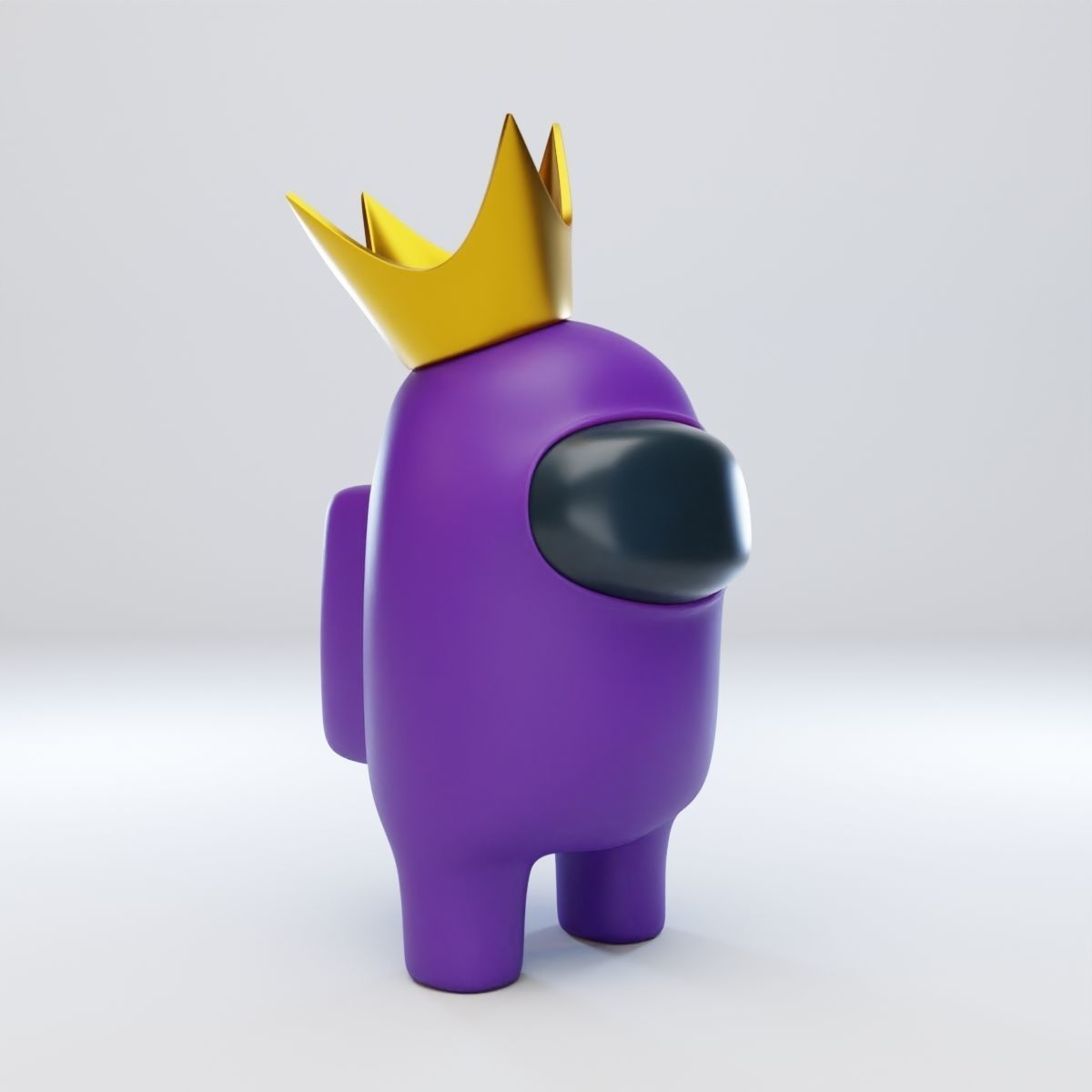 Among Us Crown Character 3D model_8