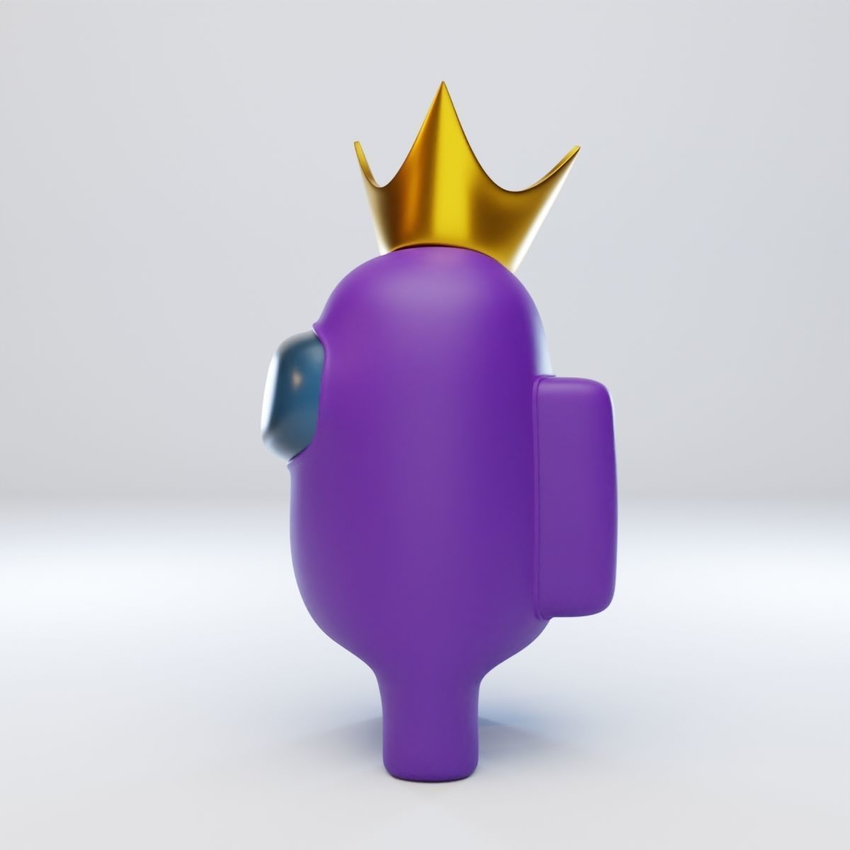 Among Us Crown Character 3D model_3