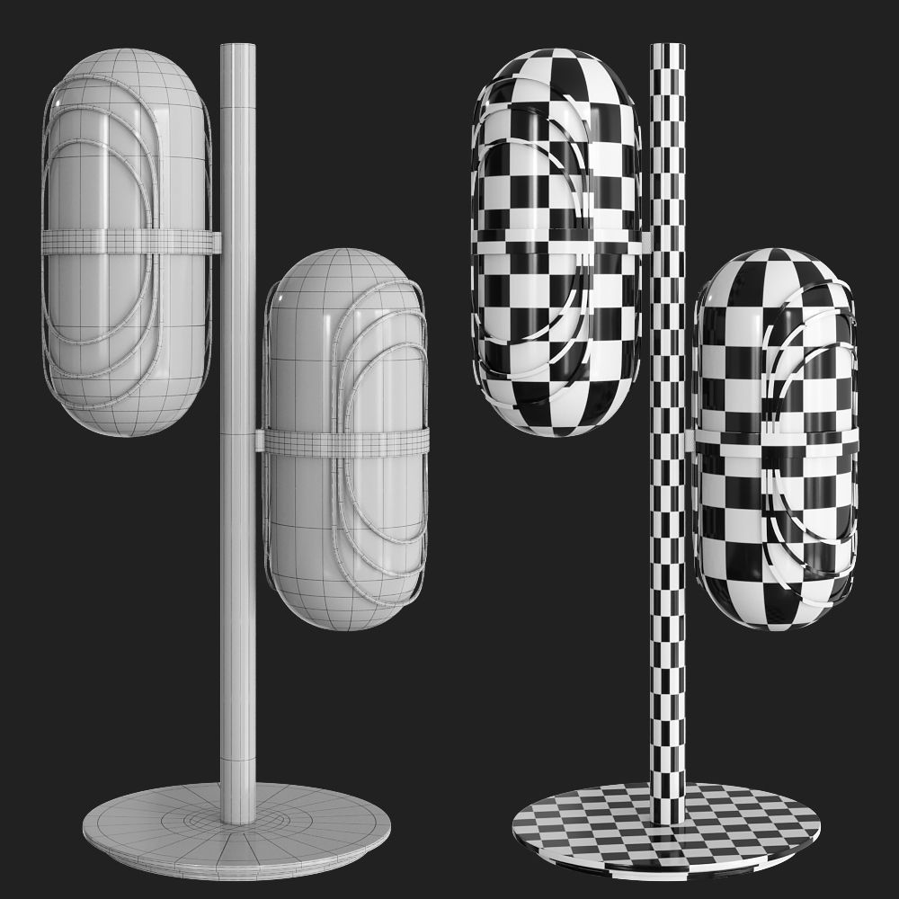 Visionnaire FLORO Table lamp 3D model_3