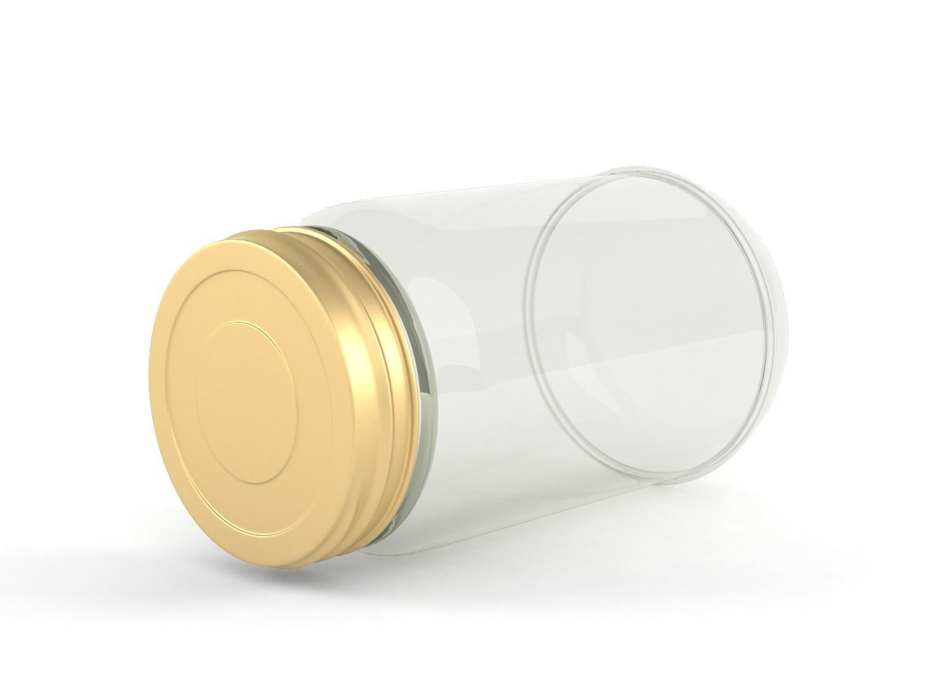 Glass Jar 3D model_2