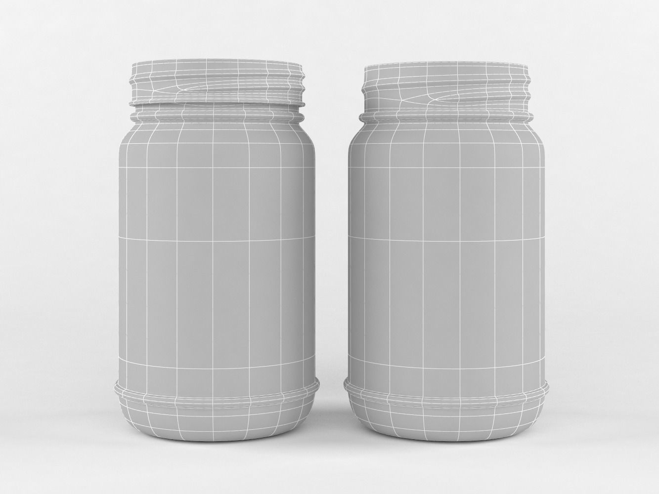 Glass Jar 3D model_4