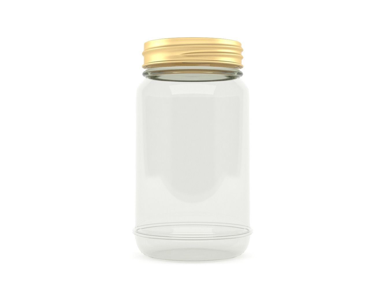 Glass Jar 3D model_1
