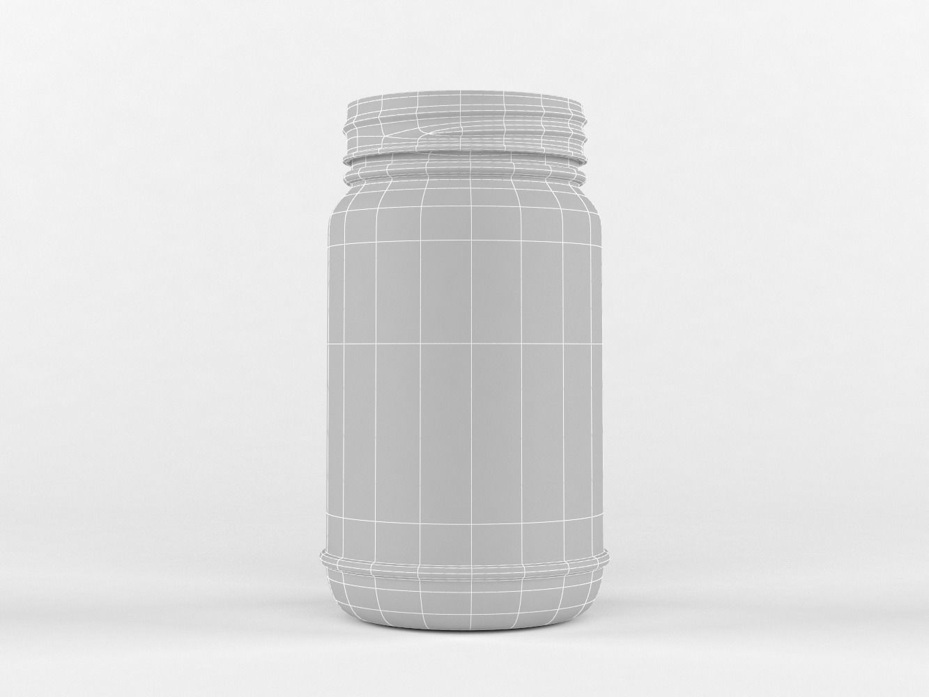 Glass Jar 3D model_5