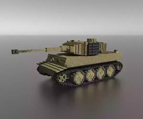 Tiger 1 Model tank Free low-poly 3D model
