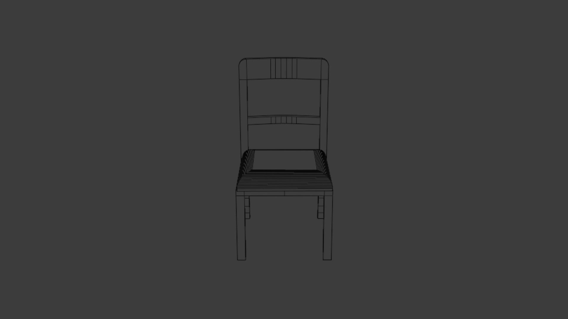 Dining Room Table Set Free 3D model_4