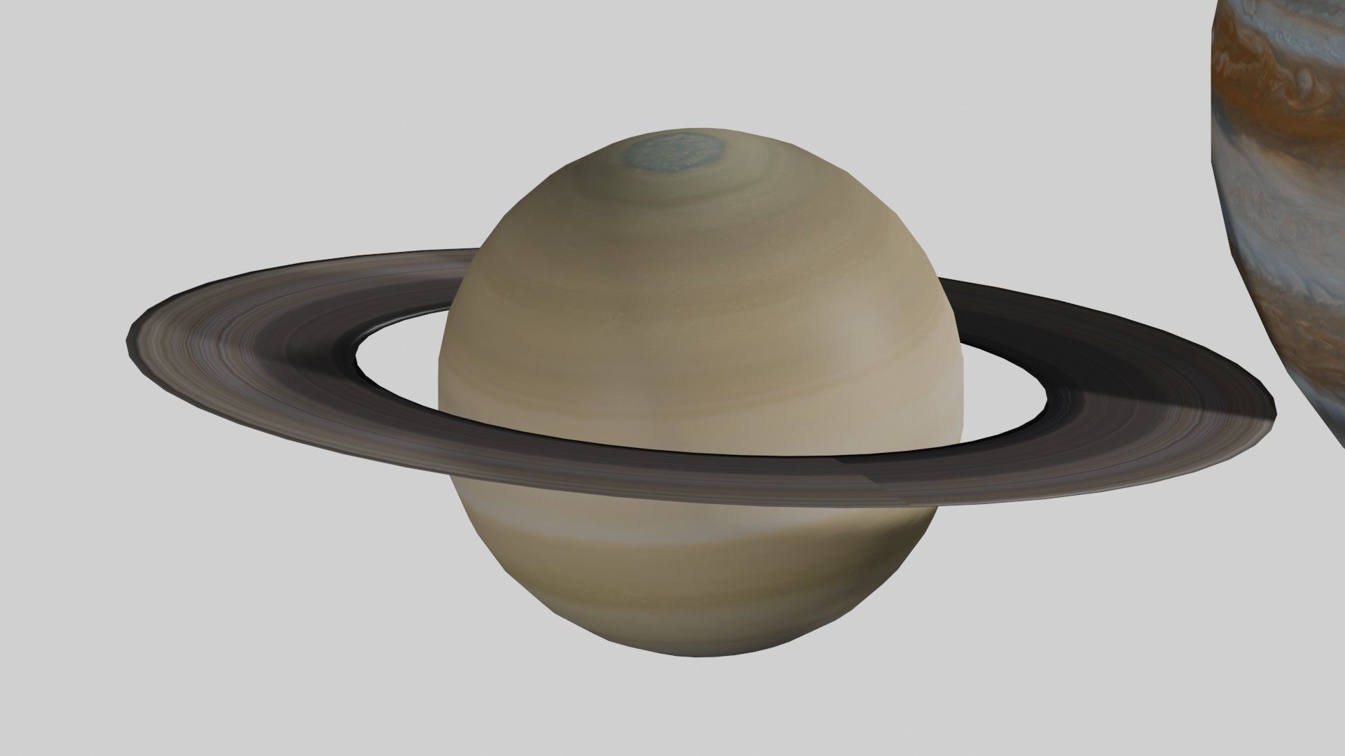 Solar System - All Planets - Milky Way Animated Low-poly 3D model_29