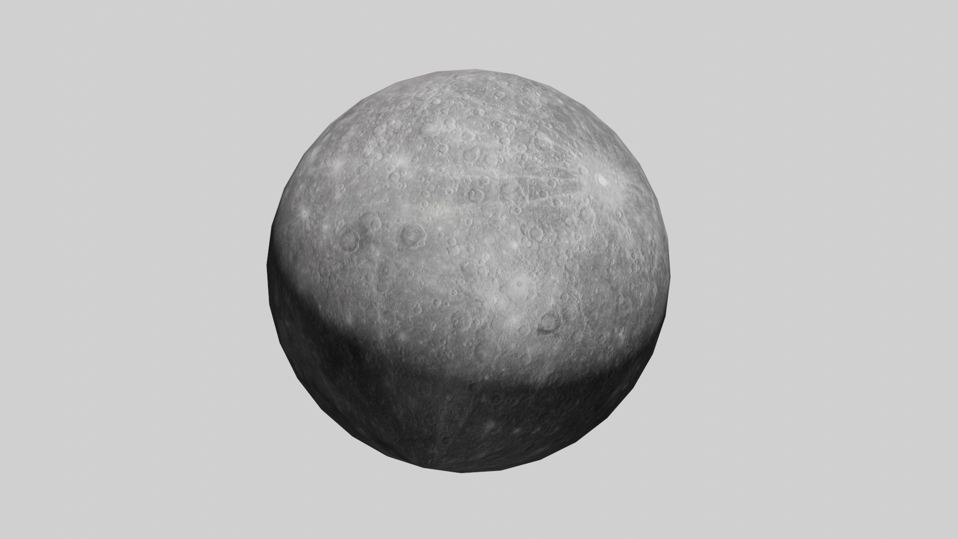 Solar System - All Planets - Milky Way Animated Low-poly 3D model_27