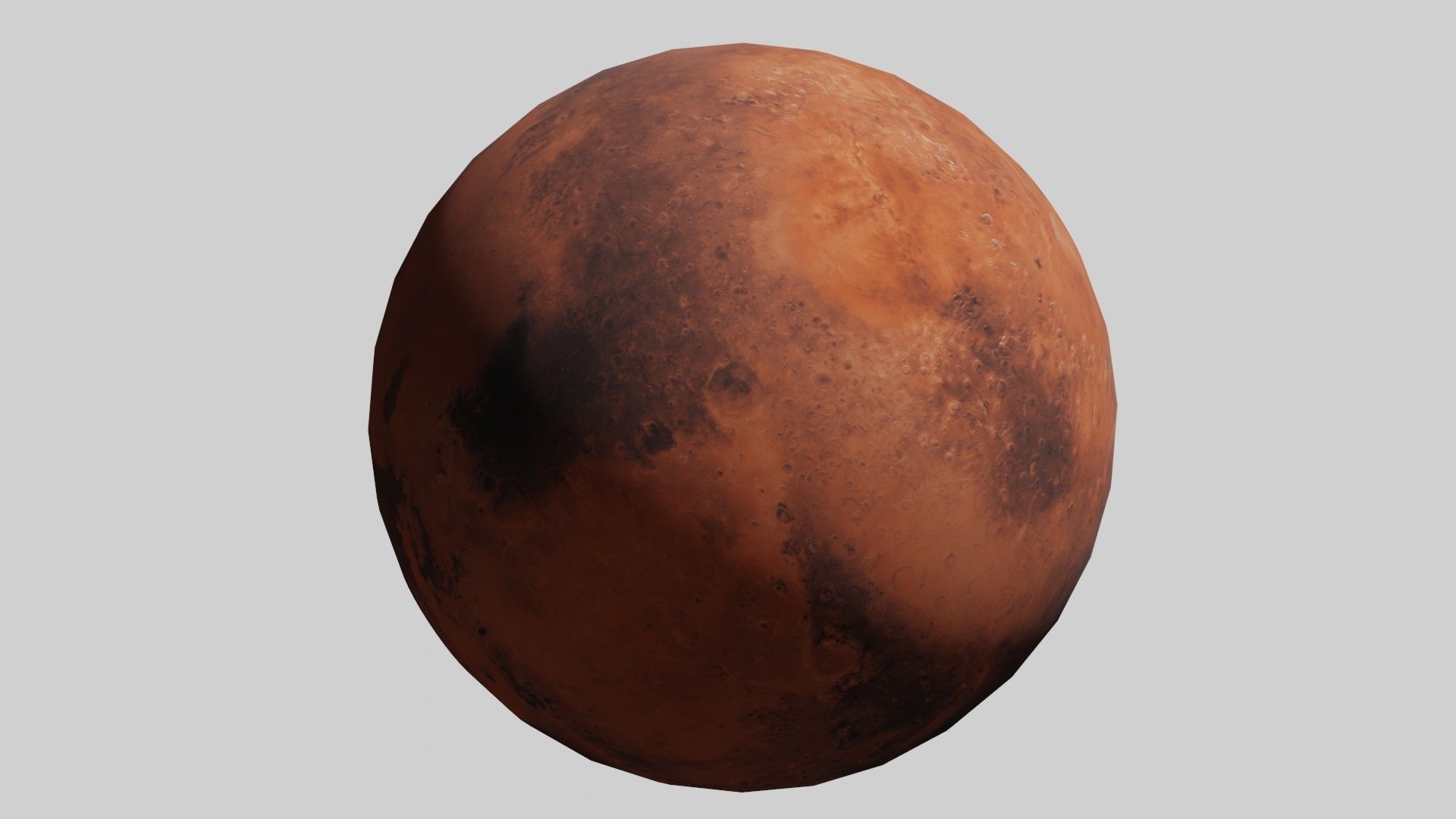 Solar System - All Planets - Milky Way Animated Low-poly 3D model_26