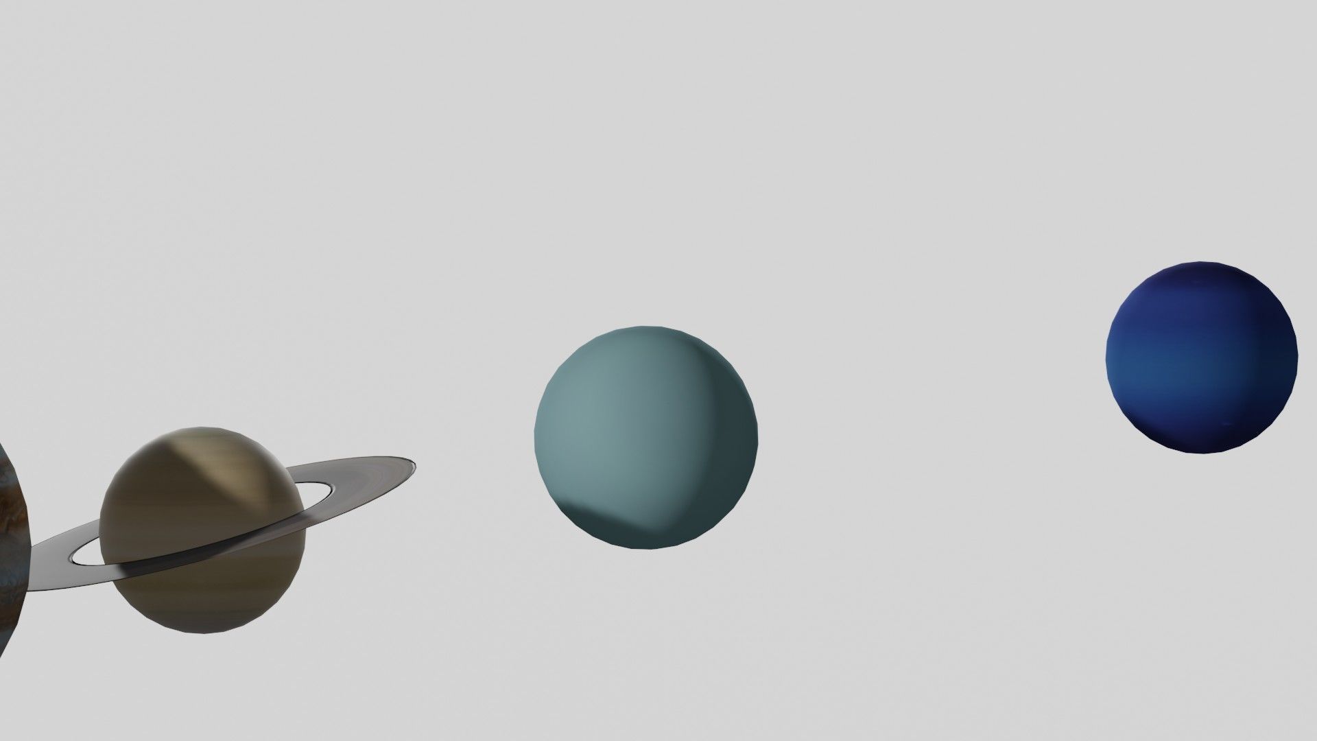 Solar System - All Planets - Milky Way Animated Low-poly 3D model_20